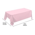 thumbnail image 1 of Rectangle Tablecloth - Stain and Wrinkle Resistant Washable Table Cloth, Decorative Fabric Table Cover for Dining Tables, Buffet Parties and Camping Pink, 1 of 6