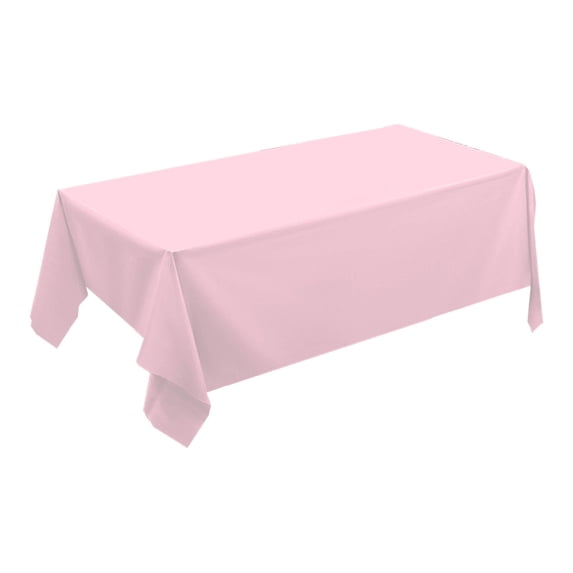 Rectangle Tablecloth, Stain and Wrinkle Resistant Washable Table Cloth, Decorative Table Cover for Dining Tables, Buffet Parties and Camping Pink