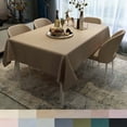 thumbnail image 1 of Rectangle Tablecloth Waterproof Oilproof Stainproof Wipeable PVC Table Cover-A-140x180cm(55x71inch), 1 of 6