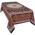 thumbnail image 1 of Rectangle Tablecloth Waterproof & Stainproof Tablecloths, Red Brown Pattern Oriental Washable Polyester Table Cloth Wrinkle-Free Fabric Table Cover for Dining/Party/Wedding, 1 of 6