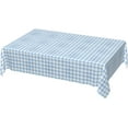 thumbnail image 1 of Rectangle Tablecloth with Wave Lace 60x84 Inch, Blue White Gingham Rectangle Table Cloth Water Resistant Table Covers Holiday Tablecloth for Daily Use Kitchen Dining Party Wedding, 1 of 8