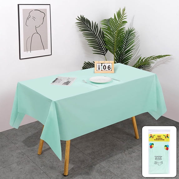 Rectangle Tablecloths - 53.9"x 72" - Disposable Tablecloths for Wedding, Party, Banquet, formal Events