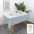 thumbnail image 1 of Rectangle Tablecloths - 53.9"x 72" - Disposable Tablecloths for Wedding, Party, Banquet, formal Events, 1 of 7