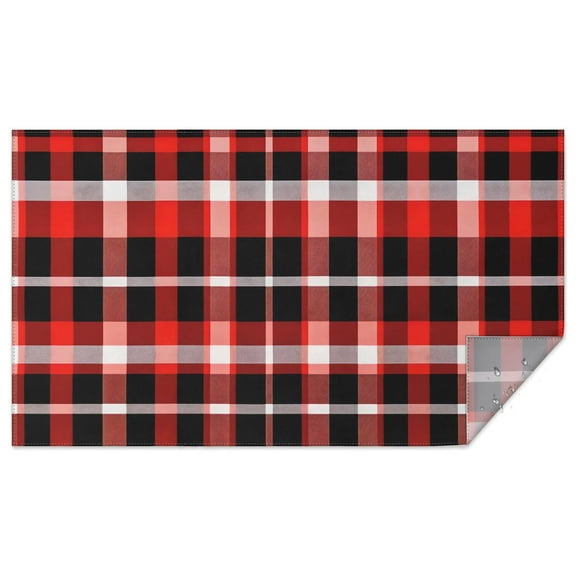 Rectangle Tablecloths Country Rustic Red and Black Buffalo Plaid Cotton Table Clothes 60x102inch Tablecloths Washable Durable Table Cloths Polyester for Kitchen Parties Weddings and Outdoor Use