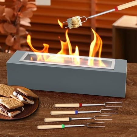 EAST FLAME Rectangle Smores Maker Kit, Metal Design with 4 Extendable Roasting Sticks, Gift for Christmas price history and forecast - EAST FLAME rectangle Metal base