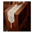 thumbnail image 1 of Rectangle Thin Table Runners Dollies for Weddings Top Cloths Handcrafted Bedside Table Cover Scarfs Cover  Centerpiece for Dining Table, 1 of 7