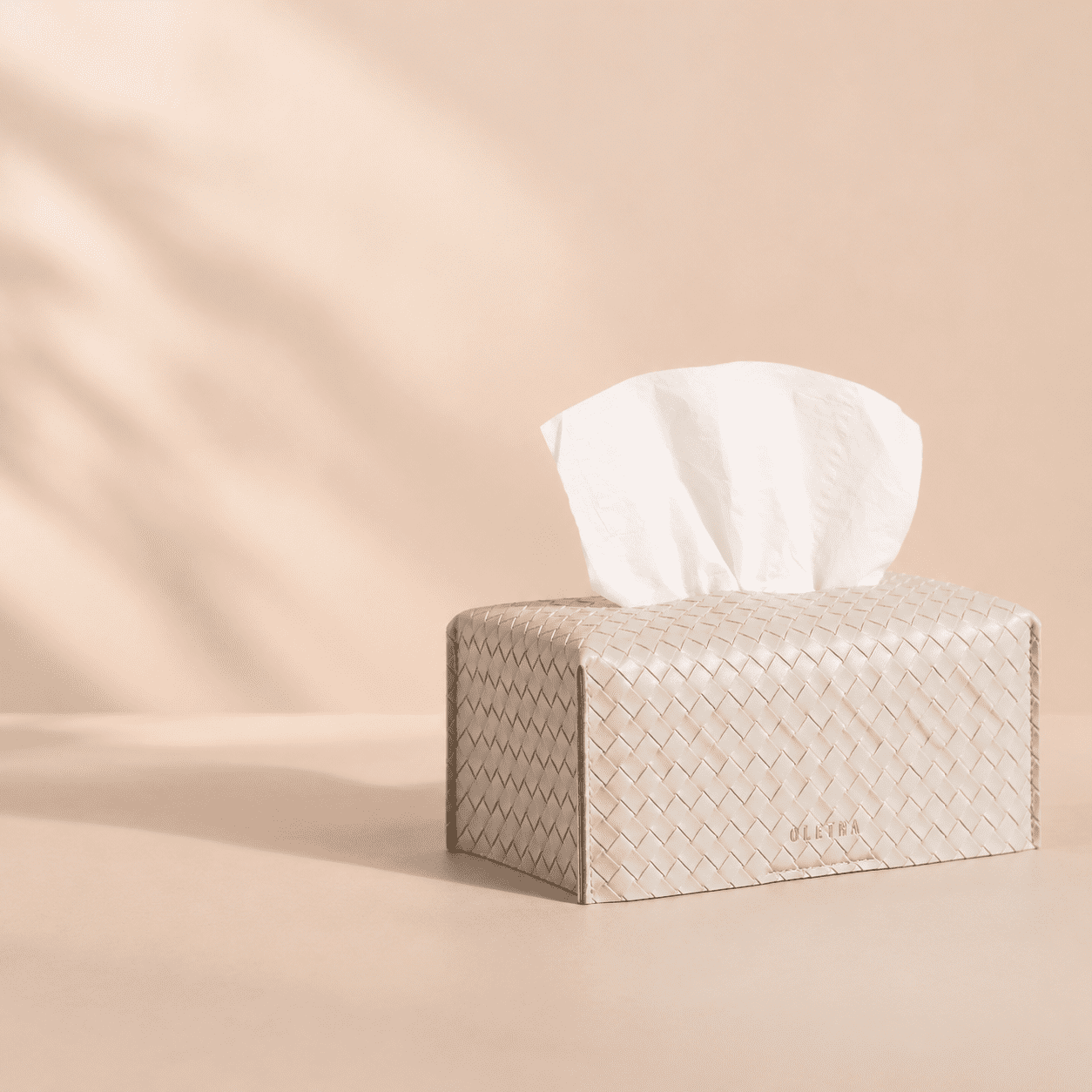 Rectangle Tissue Box Cover Woven Embossing Grey Large Size - Walmart.com