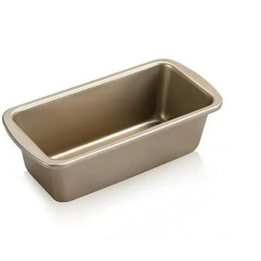 Rectangle Toast Loaf Pan, Carbon Steel Nonstick Bread Bakeware Loaf Pastry Baking Molds for Home Kitchen Bakery Cooking Tools(Gold),S 7.7×3.7x2.4in