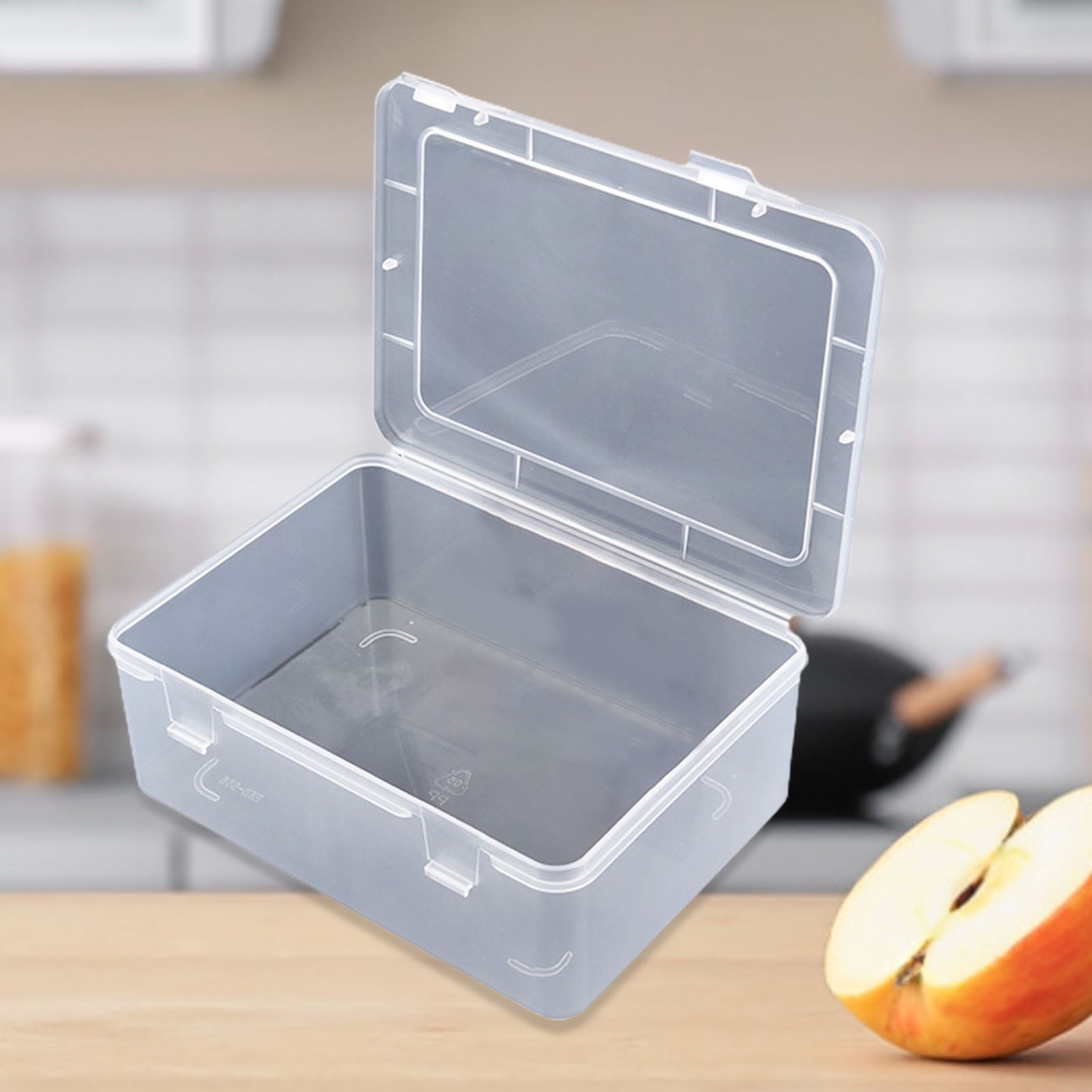 Large Rectangular Container Rectangle Transparent Large Capacity Plastic Storage Box Container with ...