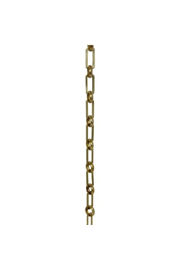 Rectangle Un-Welded Link Solid Brass Chain
