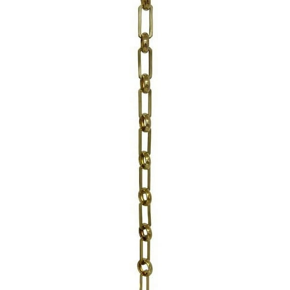 Rectangle Un-Welded Link Solid Brass Chain
