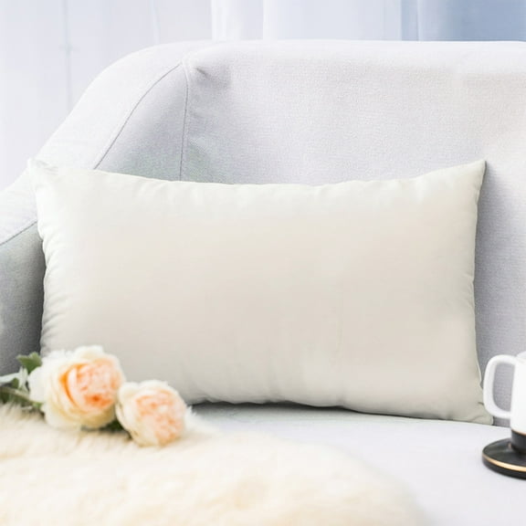 Rectangle Velvet Throw Pillow Cover in Various Colours, Plush Waist Cushion, Soft and Comfortable Cushion for Sofa and Bed