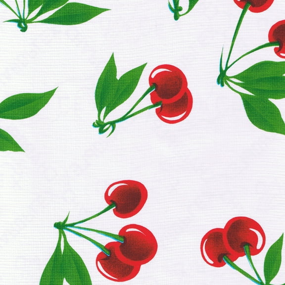 Rectangle Vintage Vinyl Tablecloth Stella Cherries