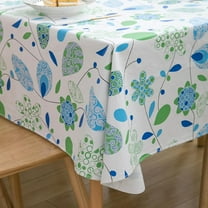 Rectangle Vinyl Tablecloth 60 x 102 inch Flannel Backed Heavy Duty Tablecloth Waterproof Oilproof Tablecloth Wipeable Tablecloth Decorative Table Cover Picnic Tablecloth