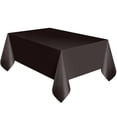 thumbnail image 1 of Rectangle Vinyl Tablecloth, Waterproof Spillproof Plastic Backed Table Cloth, Wipe Clean Table Cover for Dining Table, Buffet Parties and Camping (6ft x 4.5ft), 1 of 6