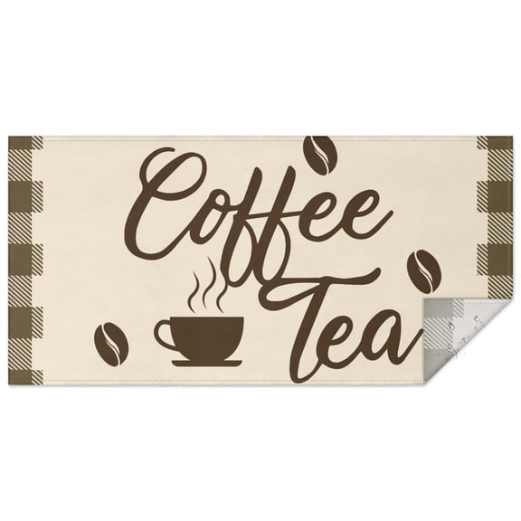 Rectangle Waterproof Coffee and Tea Tablecloth Reusable Washable Weight Fabric Table Covers for Restaurant,Picnic,Indoor and Outdoor Dining 60 Inch X 120 Inch