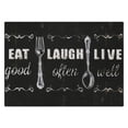 thumbnail image 1 of Rectangle Waterproof Tablecloth EAT LAUGH LIVE Reusable Indoor/Outdoor Durable Table Cover for Kitchen and Dining Room 60 Inch X 84 Inch, 1 of 5