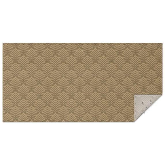 Rectangle Waterproof Mocha Brown Tablecloth Reusable Washable Weight Fabric Table Covers for Restaurant,Picnic,Indoor and Outdoor Dining 60 Inch X 120 Inch