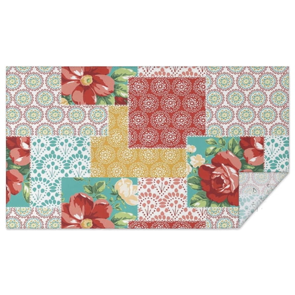 Rectangle Waterproof Pioneer Tablecloth Reusable Washable Weight Fabric Table Covers for Restaurant,Picnic,Indoor and Outdoor Dining 60 Inch X 102 Inch