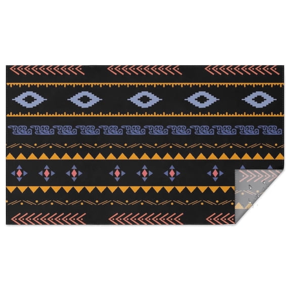 Rectangle Waterproof Tablecloth 60×102 Inch, Bohemia Style Reusable Indoor/Outdoor Durable Table Cover for Party Kitchen Dinner Room Decor