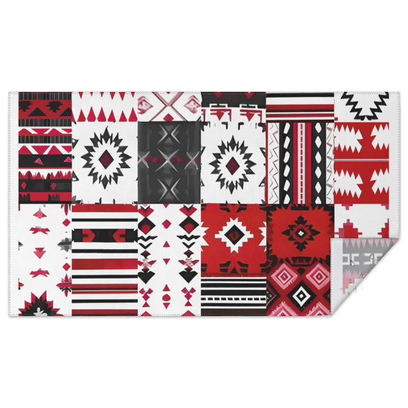 Rectangle Waterproof Tablecloth 60×102 Inch, Bohemia Style Reusable Indoor/Outdoor Durable Table Cover for Party Kitchen Dinner Room Decor