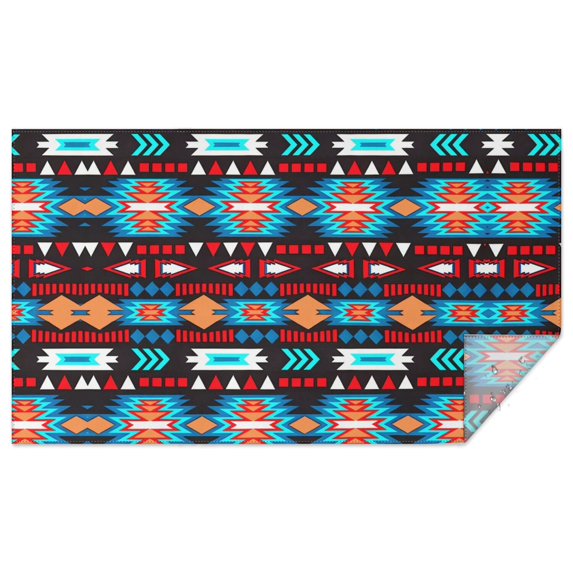 Rectangle Waterproof Tablecloth 60×102 Inch, Bohemia Style Reusable Indoor/Outdoor Durable Table Cover for Party Kitchen Dinner Room Decor