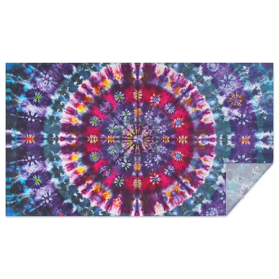 Rectangle Waterproof Tablecloth 60×102 Inch, Bohemia Style Reusable Indoor/Outdoor Durable Table Cover for Party Kitchen Dinner Room Decor