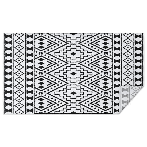 Rectangle Waterproof Tablecloth 60×102 Inch, Bohemia Style Reusable Indoor/Outdoor Durable Table Cover for Party Kitchen Dinner Room Decor