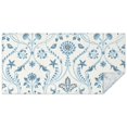 thumbnail image 1 of Rectangle Waterproof Tablecloth 60×120 Inch, Blue Floral Reusable Indoor/Outdoor Durable Table Cover for Party Kitchen Dinner Room Decor, 1 of 6