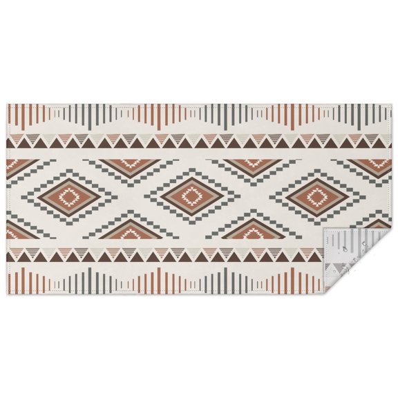 Rectangle Waterproof Tablecloth 60×120 Inch, Bohemia Reusable Indoor/Outdoor Durable Table Cover for Party Kitchen Dinner Room Decor