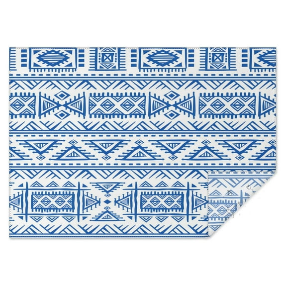 Rectangle Waterproof Tablecloth 60×84 Inch, Black Bohemian Style Reusable Indoor/Outdoor Durable Table Cover for Party Kitchen Dinner Room Decor