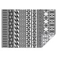 thumbnail image 1 of Rectangle Waterproof Tablecloth 60×84 Inch, Black Strip Boho Reusable Indoor/Outdoor Durable Table Cover for Party Kitchen Dinner Room Decor, 1 of 5