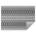 thumbnail image 1 of Rectangle Waterproof Tablecloth 60×84 Inch, Black Strip Boho Reusable Indoor/Outdoor Durable Table Cover for Party Kitchen Dinner Room Decor, 1 of 5