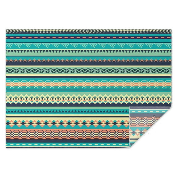 Rectangle Waterproof Tablecloth 60×84 Inch,Bohemian Style Reusable Indoor/Outdoor Durable Table Cover for Party Kitchen Dinner Room Decor