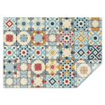 thumbnail image 1 of Rectangle Waterproof Tablecloth 60×84 Inch, Colorful Mix Pattern Reusable Indoor/Outdoor Durable Table Cover for Party Kitchen Dinner Room Decor, 1 of 5