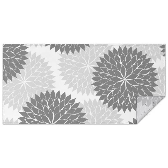 Rectangle Waterproof Tablecloth Floral Burst Style Reusable Indoor/Outdoor Durable Table Cover for Kitchen and Dining Room 60 Inch X 120 Inch