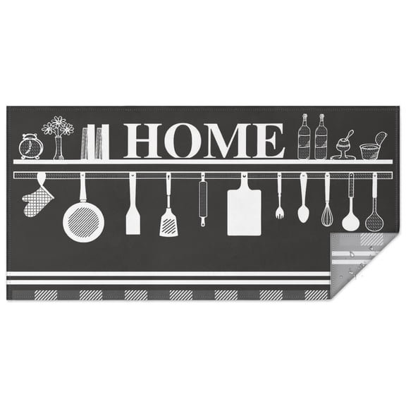Rectangle Waterproof Tablecloth HOME Reusable Indoor/Outdoor Durable Table Cover for Kitchen and Dining Room 60 Inch X 120 Inch