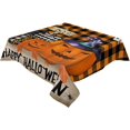 thumbnail image 1 of Rectangle Waterproof Tablecloth Halloween Polyester Table Cloth Spill Proof Table Cover for Kitchen Dining Table Top Pumpkin Pumpkin Buffalo Plaids 54x54In, 1 of 5