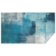 thumbnail image 1 of Rectangle Waterproof Tablecloth Turquoise and Grey Abstract Art Painting Reusable Indoor/Outdoor Durable Table Cover for Kitchen and Dining Room 60 Inch X 102 Inch, 1 of 6