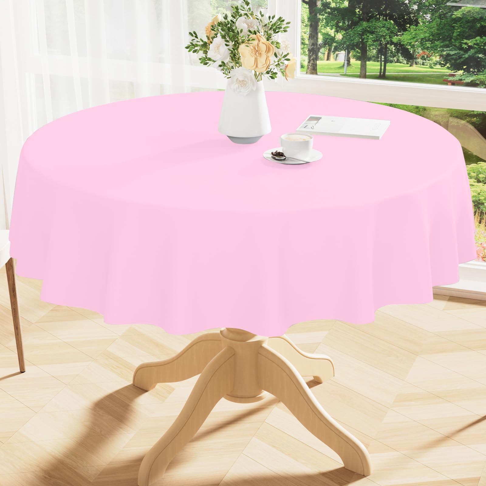 Rectangle Waterproof Vinyl Tablecloth 60x84 Inch, Wipeable Plastic ...