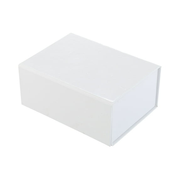 Rectangle White Paper Extra Small Tic Tac Box - Magnetic - 5" x 4" x 2 1/2" - 10 count box