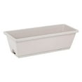 thumbnail image 1 of Rectangle Window Box Planter with Built-In Drainage System & Detachable Trays, 17 Inch Plastic Flower Pot for Indoor Outdoor Plants Vegetables Herbs Flowers on Patio Balcony Windowsill Garden Decor, 1 of 4