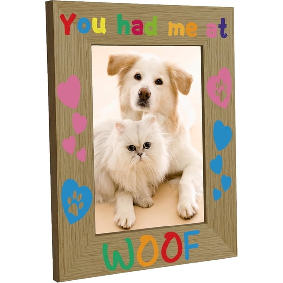 Rectangle Wood Photo Frames for Printing Pictures Photo Props Wall Decor Accessories Heart 218x168mm