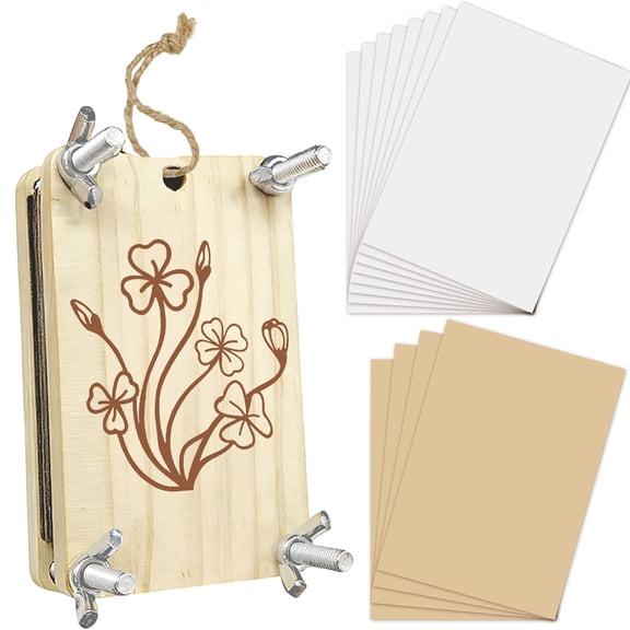 Rectangle Wooden Flower Press for DIY Arts and Crafts Flower 63x100x7mm
