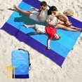 thumbnail image 1 of Beach Blanket 79" X 83" Lightweight Waterproof Sandproof Beach Mat Quick Drying Picnic Mat, 1 of 8