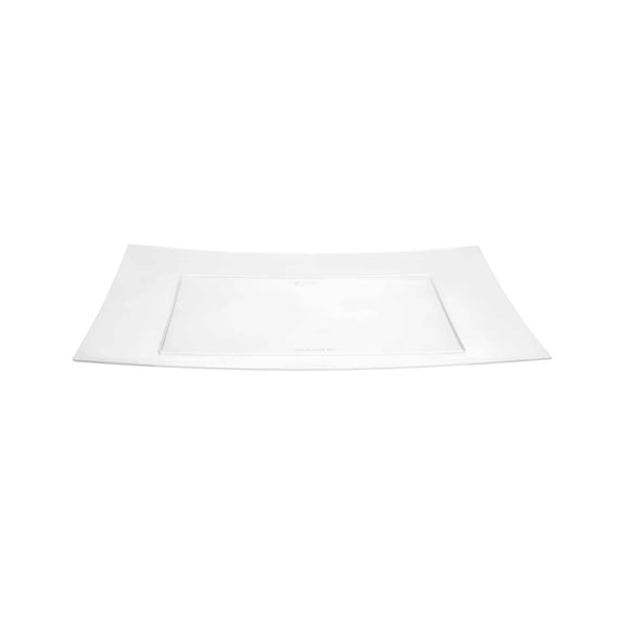 Rectangles 9x13" Clear Tray Serveware – Disposable, Durable, and Elegant, Disposable Party Plates for Birthdays, BBQs, Picnics & Events (1)
