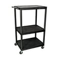 thumbnail image 1 of Rectangular 3 Flat Storage Shelf Multipurpose Tuffy Mobile Presentation Station Av Carts No Electric Black, 1 of 4