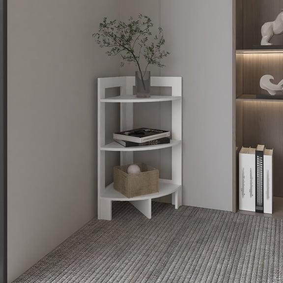 Rectangular 3-Tier Side Table | Versatile for Various Use Cases, Like Coffee Table | High-Quality Particle Board Build | Resolves Storage and Display Needs