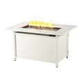 thumbnail image 1 of Rectangular 46 in. x 31 in. Aluminum Propane Fire Pit Table, Glass Beads, Two Covers, Lid, 57,000 BTUs - N/A White, 1 of 5