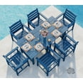 thumbnail image 1 of Rectangular 6 - Person 67“ L Outdoor Patio Dining Table Set with 6 Arm Chairs Extendable HDPE Plywood, 1 of 9
